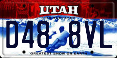 UT license plate D488VL