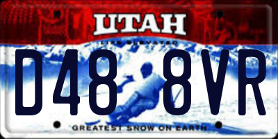 UT license plate D488VR