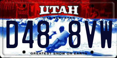 UT license plate D488VW