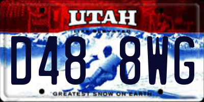 UT license plate D488WG