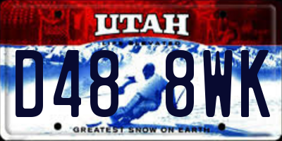 UT license plate D488WK