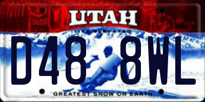 UT license plate D488WL