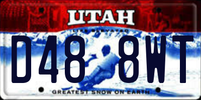 UT license plate D488WT