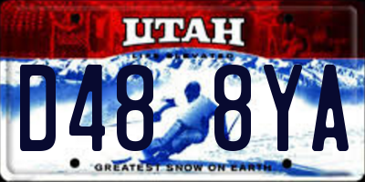 UT license plate D488YA