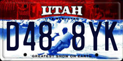 UT license plate D488YK