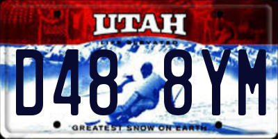 UT license plate D488YM