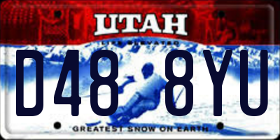 UT license plate D488YU
