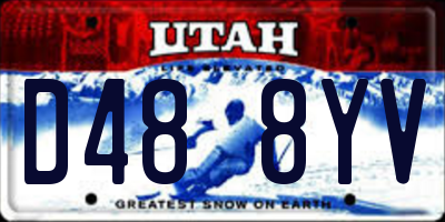 UT license plate D488YV