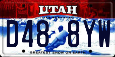 UT license plate D488YW