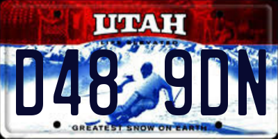 UT license plate D489DN
