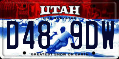 UT license plate D489DW