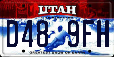 UT license plate D489FH