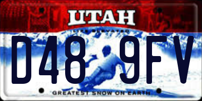 UT license plate D489FV
