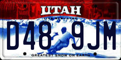 UT license plate D489JM