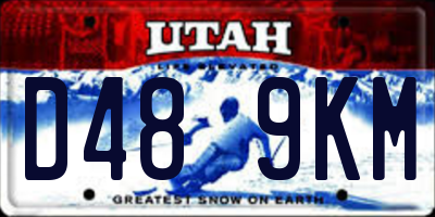 UT license plate D489KM