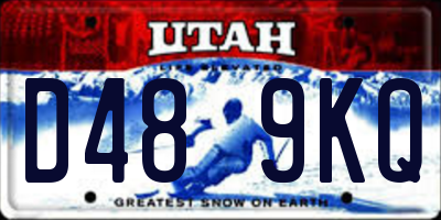 UT license plate D489KQ