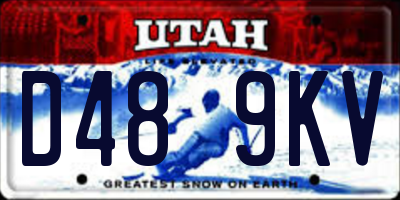 UT license plate D489KV