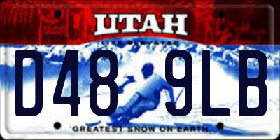 UT license plate D489LB