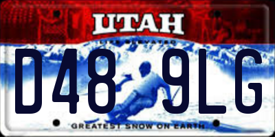 UT license plate D489LG