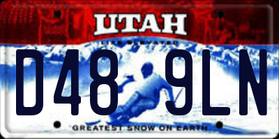 UT license plate D489LN