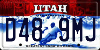 UT license plate D489MJ