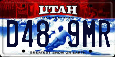 UT license plate D489MR