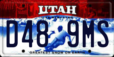 UT license plate D489MS