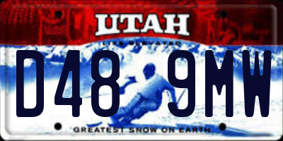 UT license plate D489MW