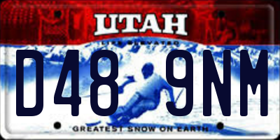 UT license plate D489NM
