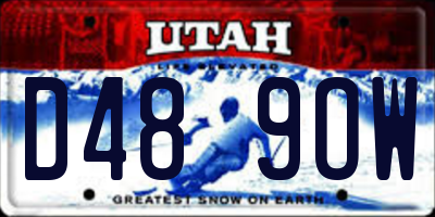 UT license plate D489OW