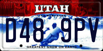 UT license plate D489PV