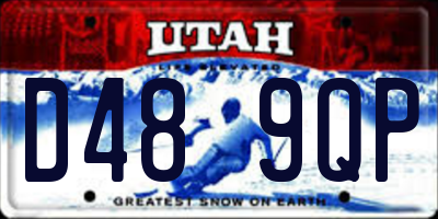 UT license plate D489QP