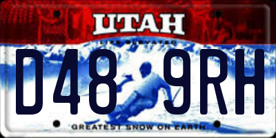 UT license plate D489RH