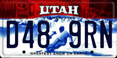 UT license plate D489RN