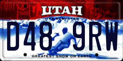 UT license plate D489RW