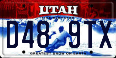 UT license plate D489TX