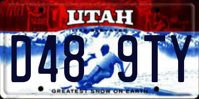 UT license plate D489TY