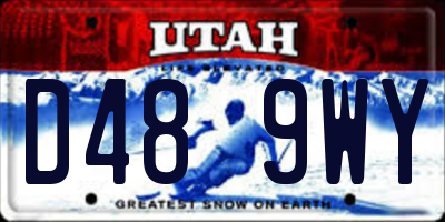 UT license plate D489WY