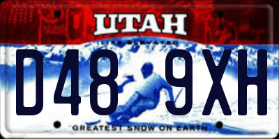 UT license plate D489XH