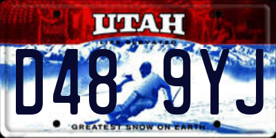 UT license plate D489YJ
