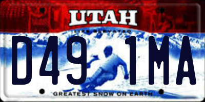 UT license plate D491MA