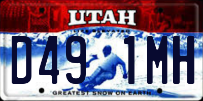 UT license plate D491MH