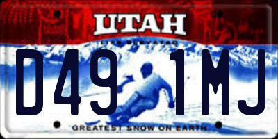 UT license plate D491MJ