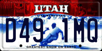 UT license plate D491MQ