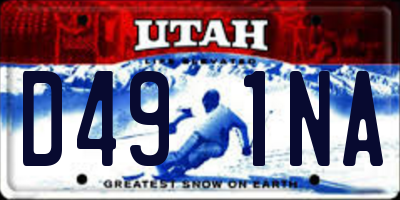 UT license plate D491NA