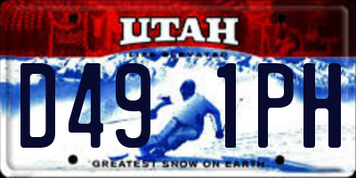 UT license plate D491PH