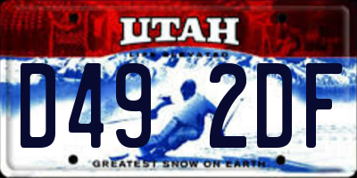 UT license plate D492DF