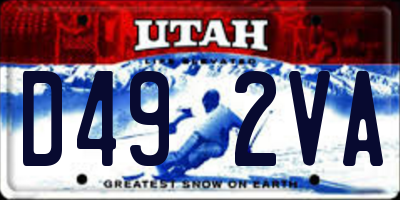 UT license plate D492VA