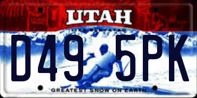 UT license plate D495PK