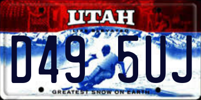 UT license plate D495UJ